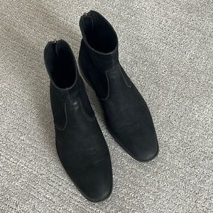 Kenneth Cole New York | Black Suede / Nubuck Leather Roy Zip Boot | 10.5 Men’s